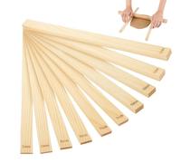 Ton-Texturroller | 10-teiliges Holz-Ausrollstab-Set
