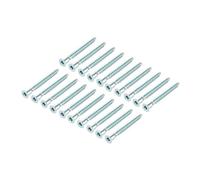 TONASCV 20Pc 7x39/49/59/69mm Hex Socket Drive Countersunk Head Furniture Confirmat Screws Wood Self Tapping Connecting Screw Zinc Plated(7x59mm)
