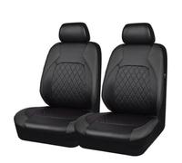 TONAUA Housse de Siège pour Ford Ranger 2015-2023, Voiture Ensembles Housses de Siege Avant Arrière Coussin Cuir PU Couvre Appui-tête Protection,Black- Front Seat Cover 1 Pair