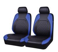 TONAUA Housse de Siège pour Ford Ranger 2015-2023, Voiture Ensembles Housses de Siege Avant Arrière Coussin Cuir PU Couvre Appui-tête Protection,Blue- Front Seat Cover 1 Pair