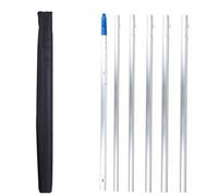 TONAUA Perche Télescopique De 1 À 12m, Brosse Télescopique Hydroscopique pour Nettoyer Les Panneaux Photovoltaïques et Solaires Kit De Nettoyage De Perche Télescopique (sans Pinceaux)