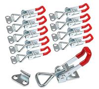 TONAUP Loquet à Bascule en Métal, 10 Pièces Sauterelles de Menuisier Réglable, GH-4001 Fermoir Attache Rapide Fixation Boucle Avec Boucle RéGlable