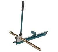 tonchean Coupe-rail DIN manuel à double rainure avec règle de 50 cm, déflecteur coulissant pour couper des rails DIN en aluminium et acier de 3,6 cm de large