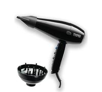 TONDEO Sèche cheveux professionnel E-LINE 1500 | Sèche-cheveux avec 3 niveaux de chaleur, bouton d'air froid instantané et pivot pour une manipulation facile et des styles individuels