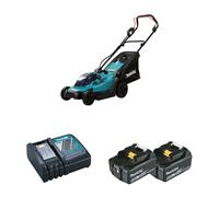 Tondeuse 18V 33cm DLM330Z + 2 batteries BL1850B 18V 5 Ah + 1 chargeur rapide DC18RC MAKITA