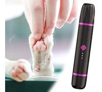 Tondeuse 2 en 1 à double tête pour chiens, électrique, silencieuse et rechargeable, avec lampe LED et lame micro-précise de 1,8 cm, idéale pour la tonte des pattes, des yeux (C)