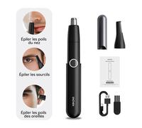 Tondeuse 2 en 1 étanche Enchen Mocha N Plus pour nez et sourcils avec verrouillage de sécurité pour le voyage, 1 pièce.