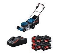 Tondeuse 2 x 18V GRA 18V2-46 + 4 Batteries EXPERT 8 Ah + 1 Chargeur EXAL18V-160 BOSCH