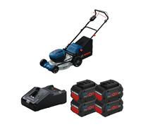 Tondeuse 2 x 18V GRA 18V2-46 SP + 4 batteries Procore 18V 8 Ah + 1 chargeur GAL 18V-160 BOSCH