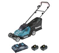 Tondeuse sans fil 36V 2 x 18V Li-Ion + 2 batteries 18v 5ah + chargeur rapide double