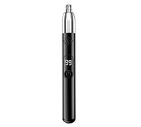 Tondeuse 3W pour Poils de Nez Rechargeable USB Compacte avec Écran Digital, Noir