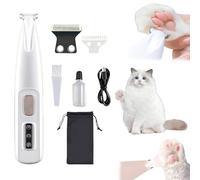 Tondeuse à Animaux Électrique 3 en 1, Lame Élargie 18mm, Silencieuse & Étanche, Tondeuse pour Chien Poil, Écran LED+Éclairage Auxiliaire, Pour Chien/Chat (1)