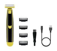 Tondeuse à barbe électrique,110V 220V Tondeuse Pour Le Corps,4 peigne limite,1 pinceau de nettoyage,Rasoir humide et sec pour tout le corps,USB,Cadeau de Fête des Pères pour Papa