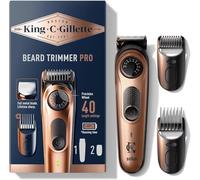 Tondeuse A Barbe Electrique Homme Pro Avec Molette De Précision Pour 40 Réglages De Longueur, Lames Éguisées De Longue Durée