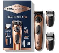Tondeuse à barbe électrique King C. Gillette PRO pour homme - 40 réglages précis, lames durables, 80 min d'autonomie