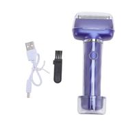 Tondeuse à barbe électrique miniature portable en forme de marteau, lavable et idéale pour les voyages. (Bleue)