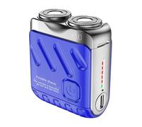 Tondeuse à barbe électrique pour homme - Rasoir de barbe sans fil imperméable avec batterie rechargeable USB | Kit de toilettage portable pour usage humide et sec, idéal pour les voyages, la voiture