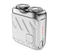 Tondeuse à barbe électrique pour homme - Rasoir de barbe sans fil imperméable avec batterie rechargeable USB | Kit de toilettage portable pour usage humide et sec, idéal pour les voyages, la voiture