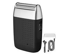 Tondeuse à barbe électrique - Rasoir à double tête alternative, portable et léger avec port USB, outil de toilettage confortable pour la maison, les voyages, les bureaux, les écoles, les sorties, le