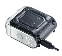 Tondeuse à Barbe Électrique - Rasoir Visage Rechargeable Double Anneau,Appareil de Rasage Facial avec Affichage Numérique pour Utilisation en Voiture, Dortoir, Entreprises, Voyage