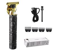 Tondeuse à barbe électrique, tondeuse à lame en T, tondeuse à cheveux sans espace, tondeuse de précision, tondeuse à cheveux rechargeable sans fil pour barbie et maison, cadeau pour homme, noir