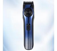 Tondeuse à Barbe Électrique USB, Acier Inoxydable, Compacte Bleue