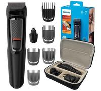 Tondeuse À Barbe Et À Nez Philips Multigroom 8 Accessoires + Étui