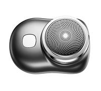 Tondeuse à barbe portable pour homme - Compacte et rechargeable, avec lames, design ergonomique et élégante finition bleue, idéale pour les voyages et l'entretien quotidien.