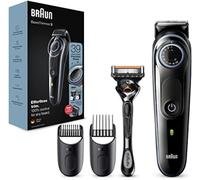 Tondeuse À Barbe Pour Homme Série 3 Et Tondeuse À Cheveux Avec Rasoir Gillette Fusion5 Proglide, 39 Réglages De Longueur, Prise Britannique À 2 Broches, Bt3240, Noir/Bleu