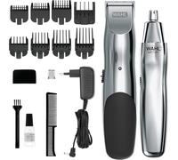 Tondeuse À Barbe Rechargeable Groomsman Pour Les Moustaches, Les Poils De Nez, Les Soins Légers Et La Toilette, Avec En Prime Une Tondeuse À Nez À Batterie Humide/Sèche