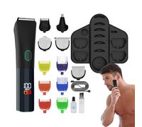 Tondeuse à barbe sans fil pour homme | Tondeuse à barbe sans fil rechargeable imperméable + kit de soin pour oreilles, visage, corps et moustache