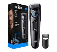Tondeuse à barbe série 3 BT3500 avec peigne de précision de 0,5 à 10 mm, lame ultra tranchante, autonomie de 50 minutes, 20 réglages de longueur, conçu en Allemagne, noir