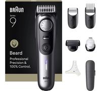 Braun BeardTrimmer 9 BT9520 tondeuse à barbe Batterie 52 2 cm Mouillé & sec Noir, Gris