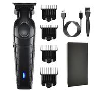 Tondeuse à Barbe Tondeuse à Barbe Sans Fil Tondeuse à Moustache Électrique Batterie Rechargeable Entretien Facile 21cm Noir Gris pour Barber Shop