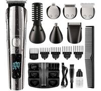 Tondeuse À Barbe, Tondeuse À Cheveux Sans Fil Pour Homme, Étanche Pour Le Corps, La Moustache, Le Nez, L'Oreille, Le Visa QIEDOVIEY