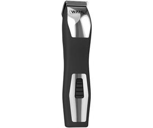 Tondeuse a barbe - WAHL - GROOMSMAN PRO - 2,4 V - 6 sabots - Autonomie : 60 min - Noir / Argent