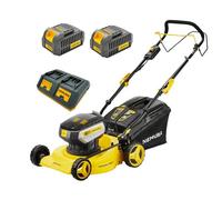 Nemura Tondeuse Autotractée à Batterie 80 V (2x40V) - Coupe 42 cm - Jusqu'à 250 m2 - Fonction Mulching - Livrée avec 2 Batteries 2Ah et Chargeur - Marque Française