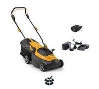 Stiga Tondeuse à gazon Collector 140E Kit 2 batteries 20V Panier 40 L Surface 350 m²