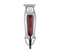 Wahl Wide Detailer Trimmer - Tondeuse filaire puissante avec lame en T extra large pour la finition des bords et le travail de détail - chrome/bordeaux