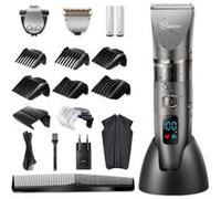 Tondeuse à Cheveux 3en1 HATTEKER RFC-690 avec Tablier de Coiffeur Noir G