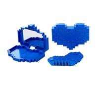 Tondeuse à cheveux à pointes fourchues - Acier inoxydable ABS 8,2x6,2x1,6 cm | Peigne à ciseaux Bang avec miroir avec coupe précise, maison, voyage, coupe-extrémité fendue en forme de cœur | Toilettag