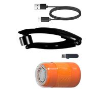 Tondeuse à cheveux arrière alimentée par USB pour homme avec poignée réglable pour un rasage confortable et une finition lisse de la peau