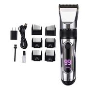 Tondeuse À Cheveux Avec Écran Lcd Et Accessoires Argent