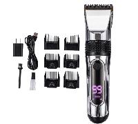 Tondeuse à cheveux avec écran LCD et accessoires Silver