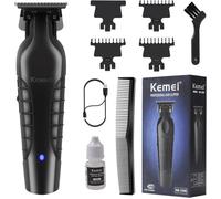 Tondeuse à Cheveux/Barbe Professionnelle pour Hommes, Tondeuse à Zéro Écart avec Lame en T, Sans Fil et Rechargeable