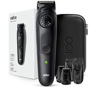 Braun MBBT7 Tondeuse à barbe et à cheveux, Design Edition avec étui de voyage, noir