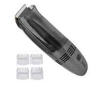 Tondeuse à Cheveux électrique à Aspiration Automatique des Cheveux, Chargement Sûr, Facile à Utiliser, Grand Compartiment de Rangement, Double Tête Efficace, avec 4 Peignes de