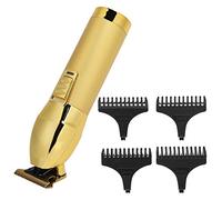 Tondeuse à Cheveux électrique à Tête D'huile, Tondeuse Cheveux Rechargeable Usb, Tondeuse Finition Professionnel avec 4 Peigne Limite, Pour Salon de Coiffure Maison, Or