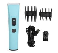 Tondeuse à cheveux électrique coupe rapide tondeuse à cheveux rechargeable USB avec 2 peignes de guidage pour hommes toilettage professionnel léger portable voyage utilisation (Bleue)