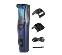 Tondeuse à cheveux électrique en acier inoxydable avec poignée ergonomique et design antirouille pour un usage domestique, crochet de rangement facile, aspiration automatique